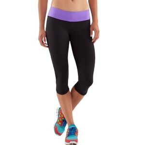 LULULEMON Run Fast & Free Crop Leggings